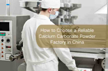 Jintai calcium carbonate factory in Foshan, China – loading for export