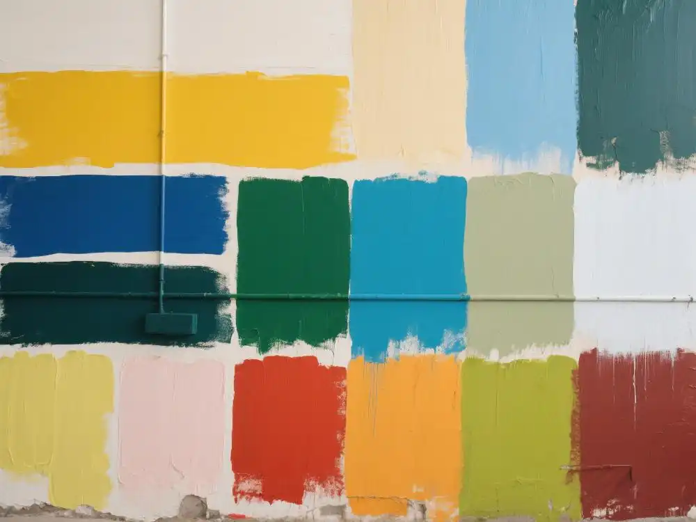 Paint-grade limestone powder applied in decorative wall coatings